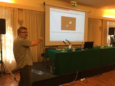 Presentació de Josep Maria Cors en el 7th International Meeting on Celestial Mechanics (Itàlia)