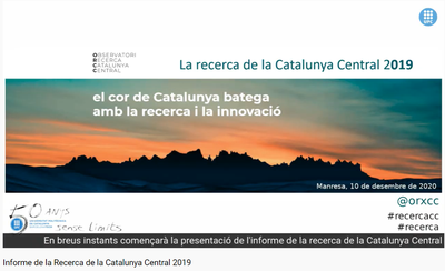 Els indicadors de la recerca de la Catalunya Central continuen en augment i aporten 13,6 milions d’euros al territori