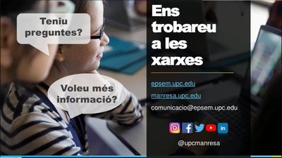 Èxit de la darrera jornada de portes obertes a la Escola Politècnica Superior d'Enginyeria de Manresa