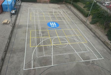 La pista polivalent s'estrena amb una imatge renovada