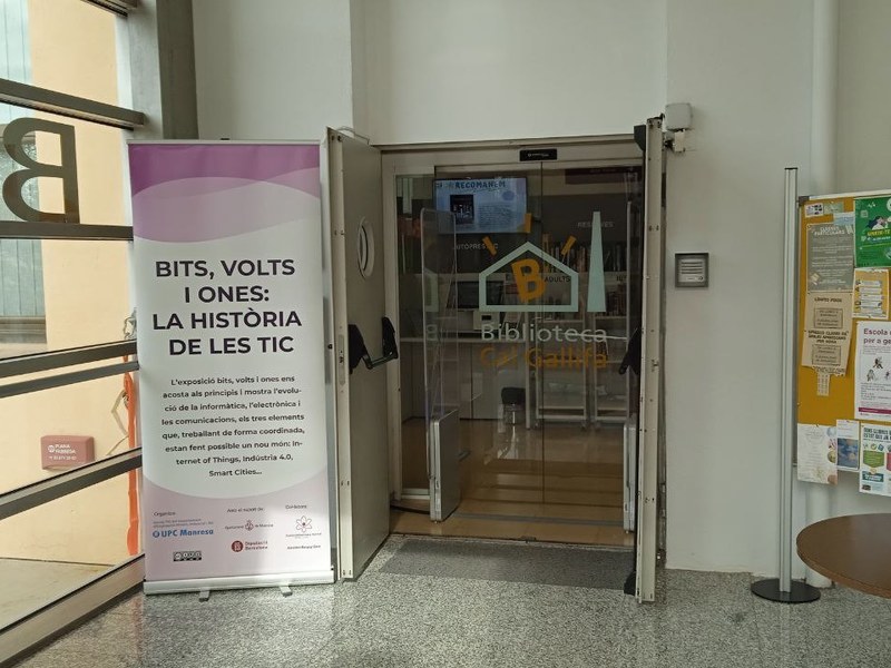 L'exposició "Bits, Volts i Ones: La història de les TIC" a la Bibioteca Cal Gallifa de Sant Joan de Vilatorrada