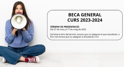 S'obre el termini de sol·licituds de la beca general del Ministeri d'Educació i FP