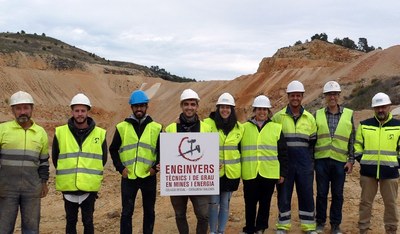 Visita a la pedrera que Sodira Rocas Industriales, SL explota a Cervelló