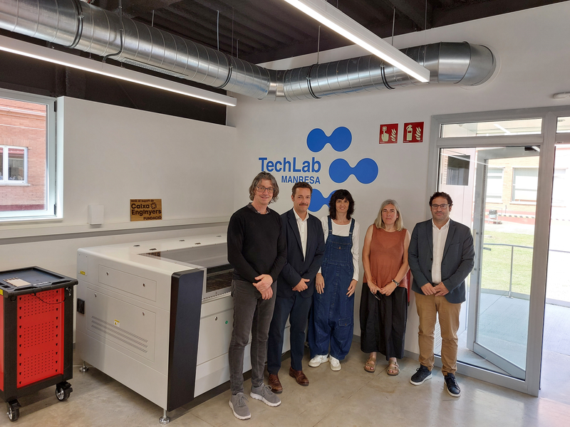 La Fundación Caixa Enginyers visita el TechLab Manresa