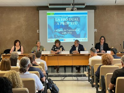 Presentación de la jornada “FPO DUAL CERCA DE TU. La figura del aprendiz en el siglo XXI” en la Catalunya Central